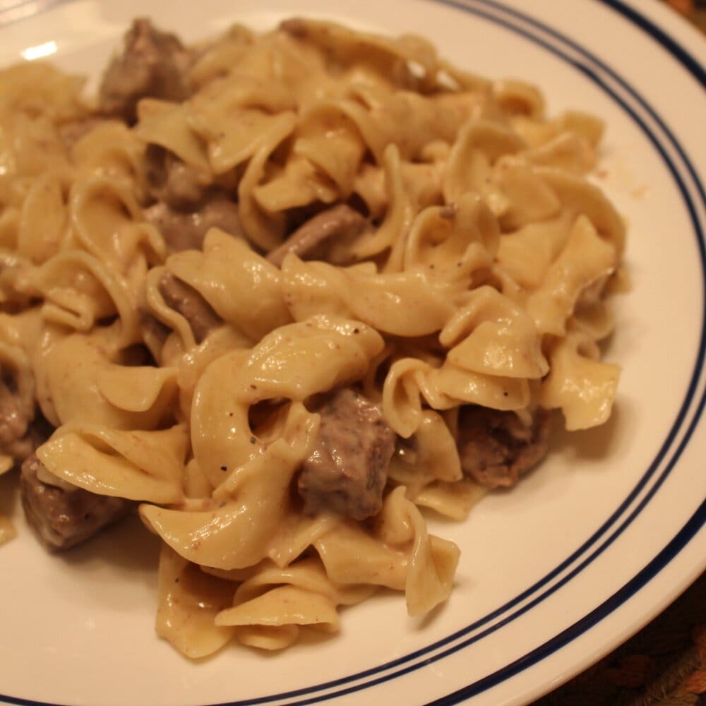 Beef stroganoff