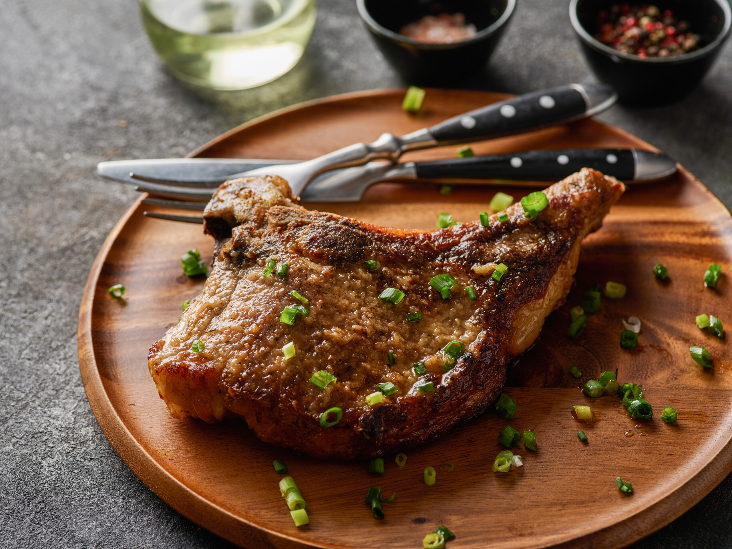 Grilled pork chop
